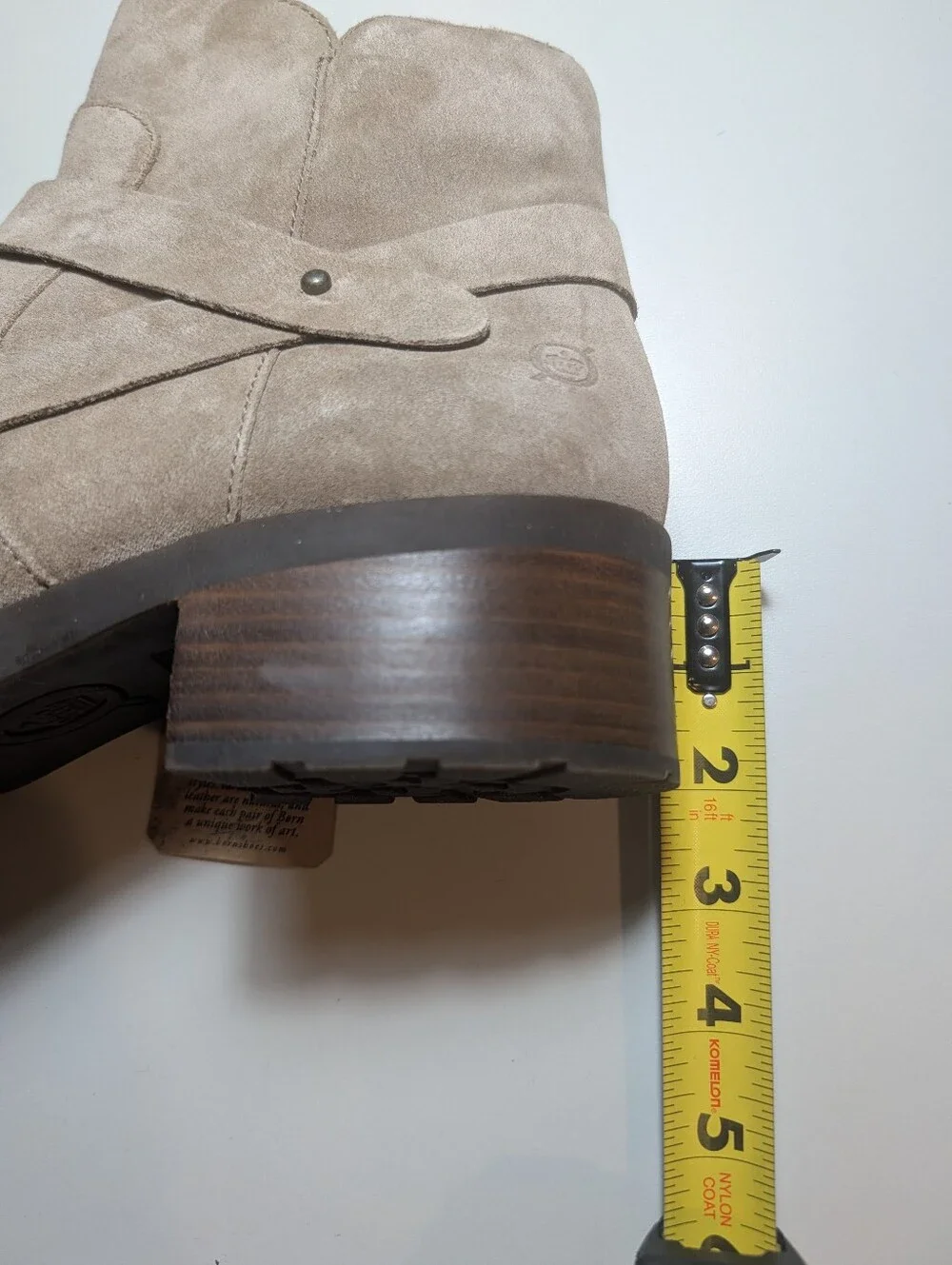 Born Taupe Suede Leather Tori Ankle Boots Size 11M NWT
